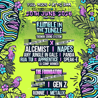 Rumble in the Jungle x The Foundation Yard Party at The Full Moon & Attic Bar