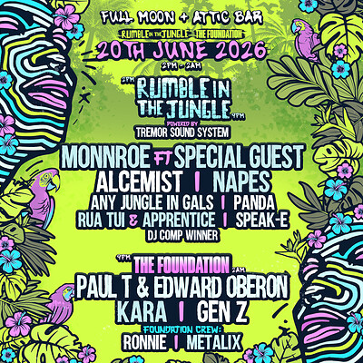 Rumble in the Jungle x The Foundation Yard Party at The Full Moon & Attic Bar