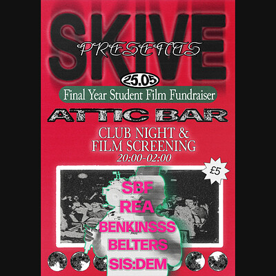 SKIVE PRESENTS: REA, BELTERS, BENKINSSS, & MORE at The Attic Bar