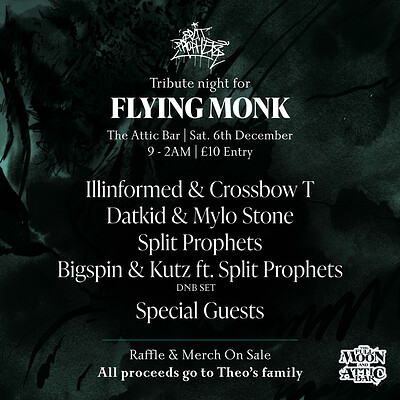 'Tribute night for Flying Monk' at The Full Moon & Attic Bar