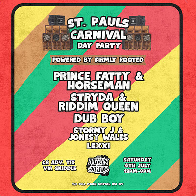 St Pauls Carnival Day Party at The Full Moon & Attic Bar