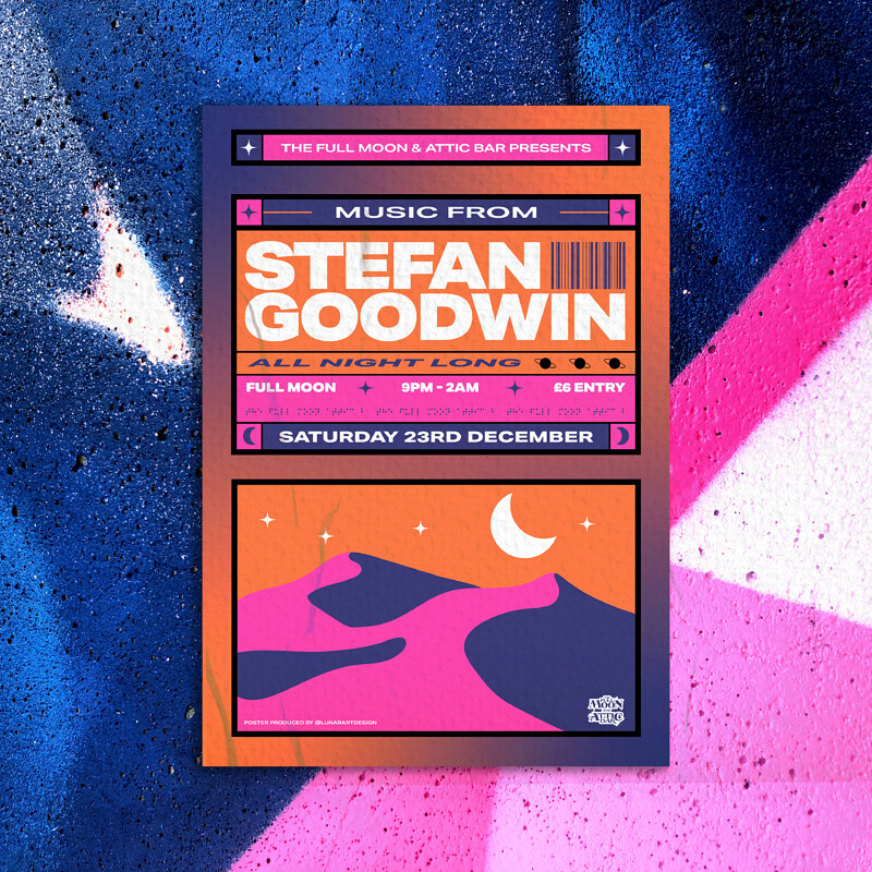 Stefan Goodwin: All Night Long at The Full Moon & Attic Bar