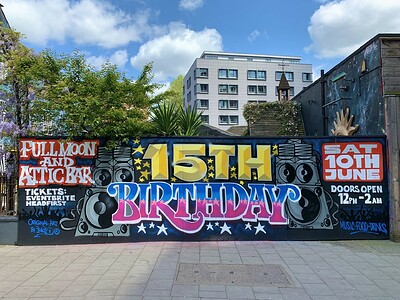 The Full Moon & Attic's 15th Birthday Party at The Attic Bar