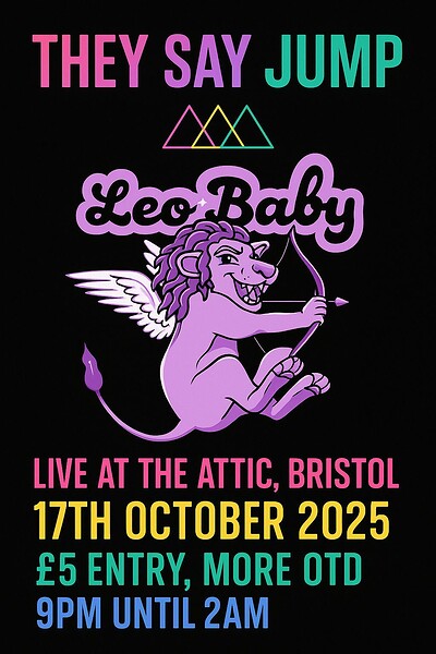 They Say Jump - UK Tour at The Full Moon & Attic Bar