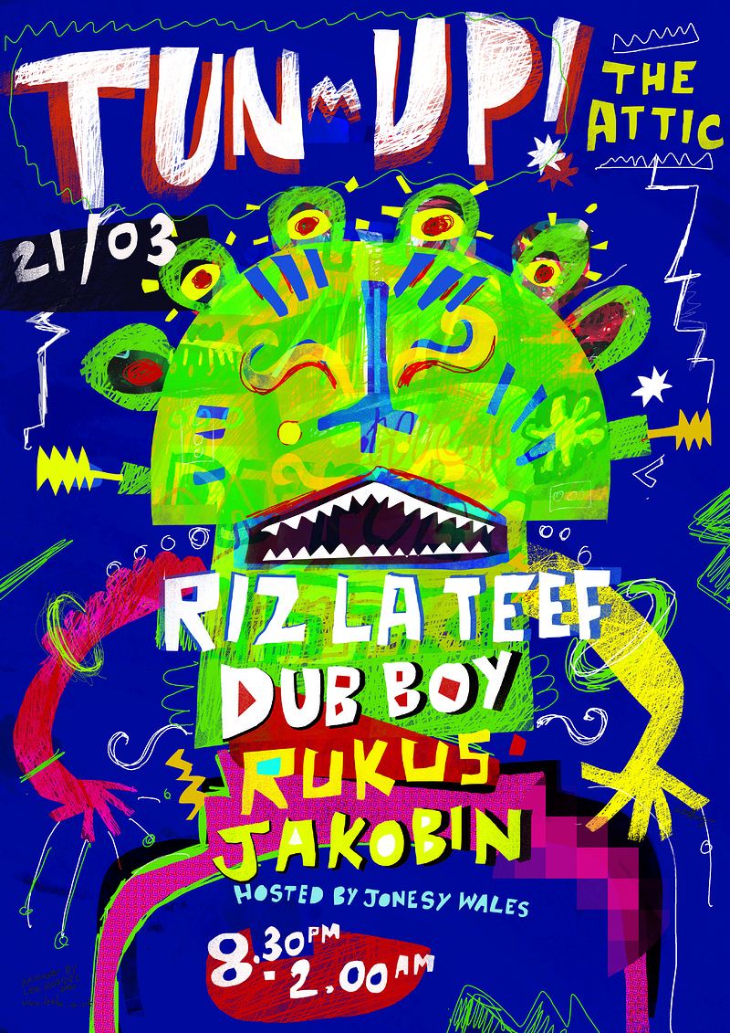 TUN UP Ft. Riz La Teef & Jakobin at The Attic Bar