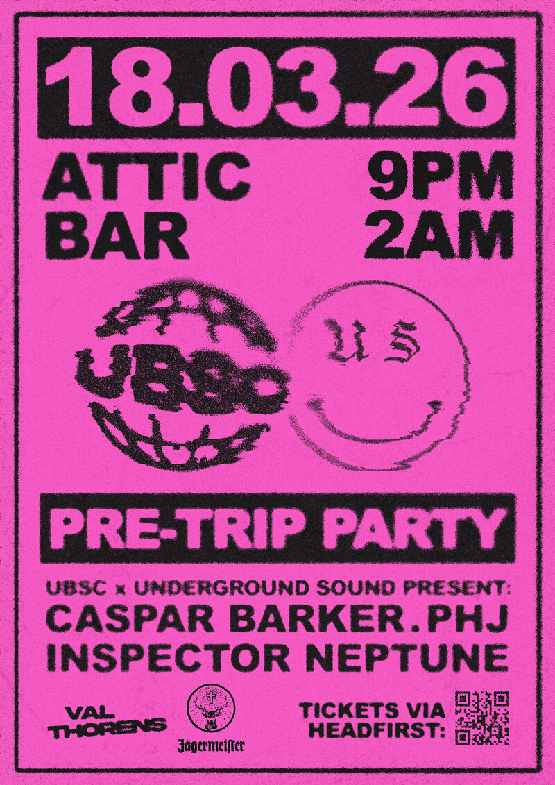 UBSC x Underground Sound: Pre-trip Party at The Full Moon & Attic Bar