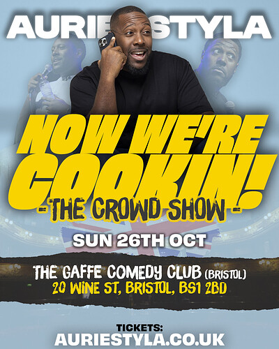 Aurie Styla: Now We're Cookin' at The Gaffe Comedy Club