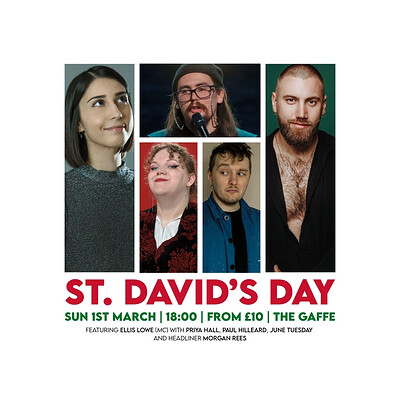 St. David's Day Comedy Special at The Gaffe Comedy Club