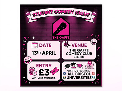 Student Comedy Night at The Gaffe Comedy Club