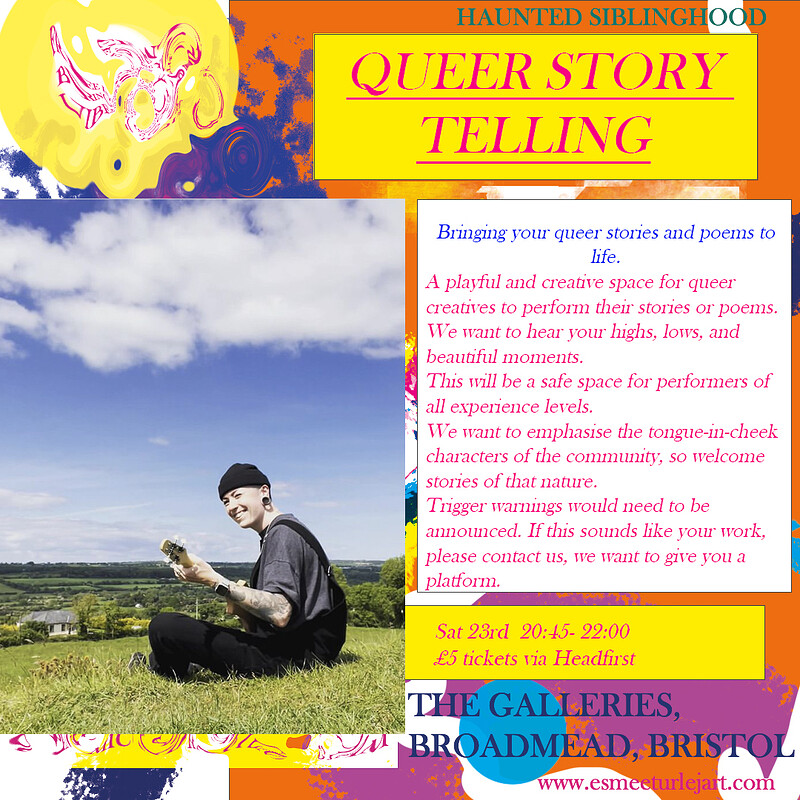 Queer Story Telling, part of This Too Shall Pass at The Galleries, Broadmead