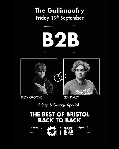 Ben Daley B2B Don Groove at The Gallimaufry