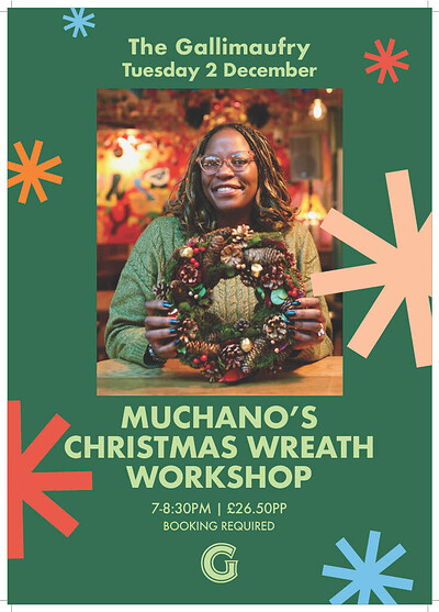 Christmas Wreath Making Workshop at The Gallimaufry