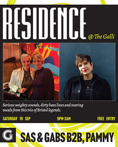 FEMMES ON DECKS ft. SAS & GABS B2B PAMMY at The Gallimaufry