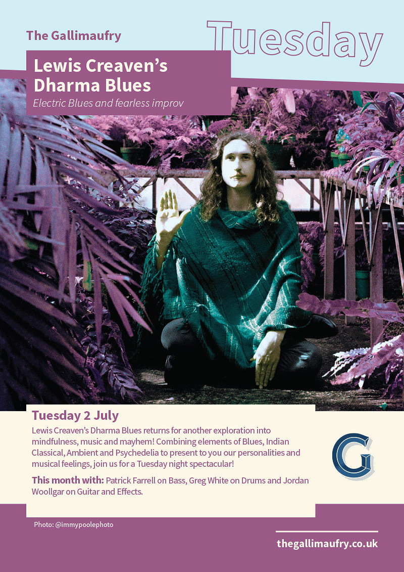 Lewis Creaven's Dharma Blues at The Gallimaufry