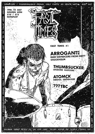 Arrogante / Thumbsucker / Atomçk /Sidewound at The Golden Lion