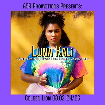 Luna Kali + Support at The Golden Lion
