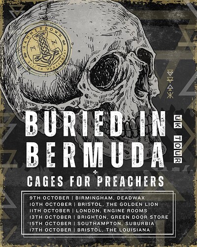 Buried in Bermuda & Cages For Preachers + Support at The Golden Lion