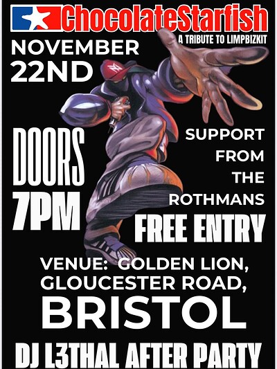 Chocolate Starfish Limp Bizkit Tribute Act at The Golden Lion