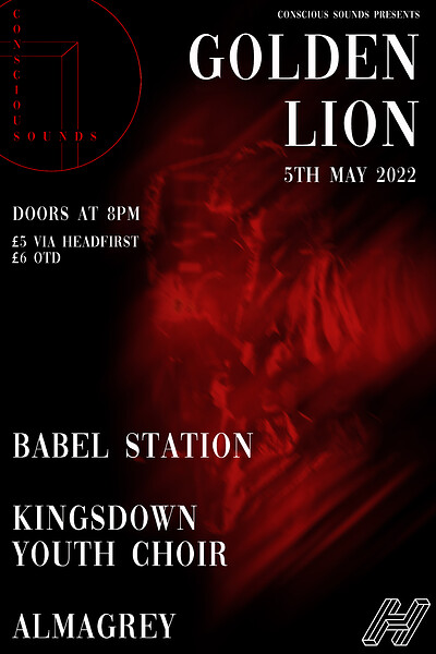 Conscious Sounds presents-  AlmaGrey at The Golden Lion