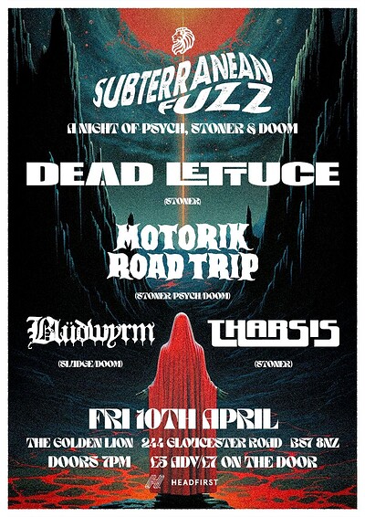 DEAD LETTUCE / MOTORIK ROAD TRIP / BLUDWYRM / THARSIS at The Golden Lion