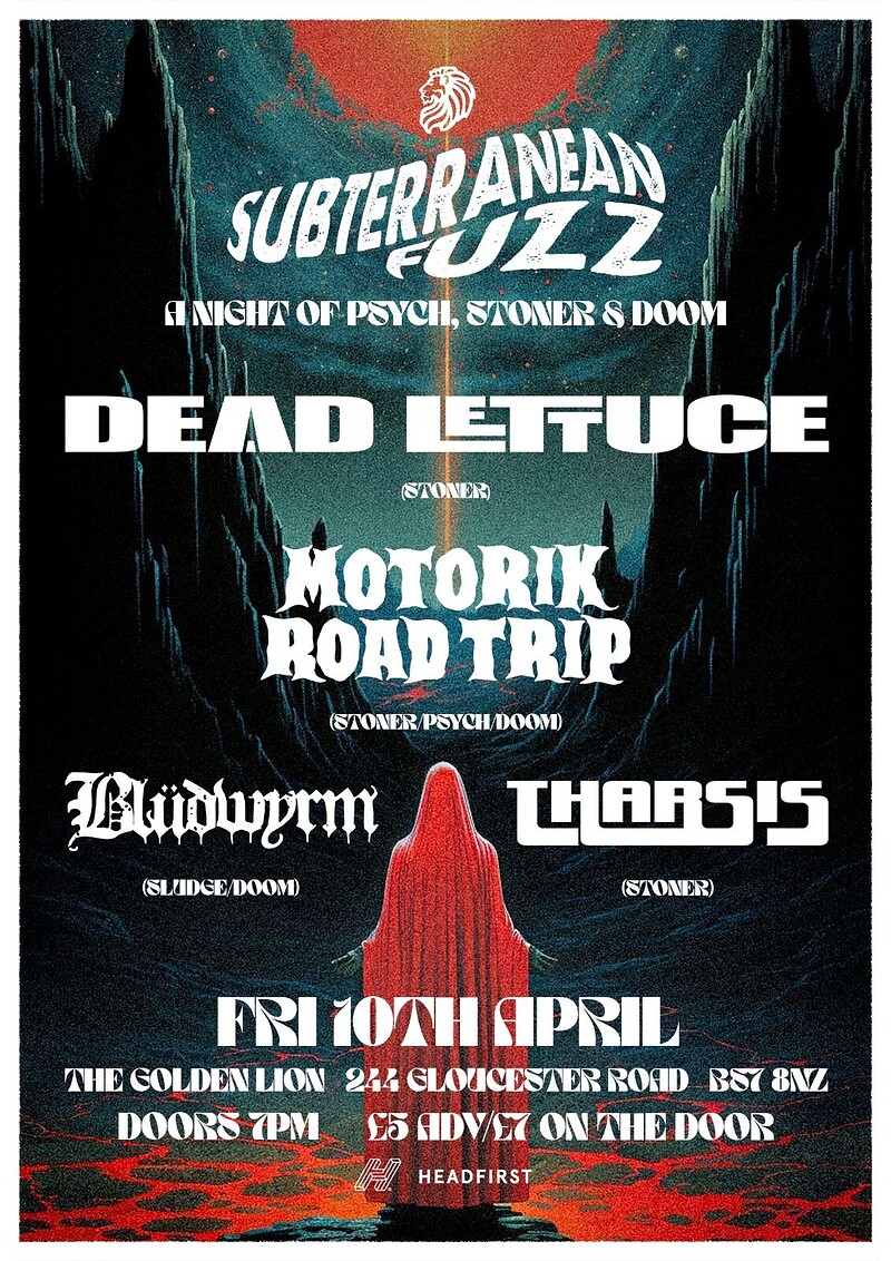 DEAD LETTUCE / MOTORIK ROAD TRIP / BLUDWYRM / THARSIS at The Golden Lion