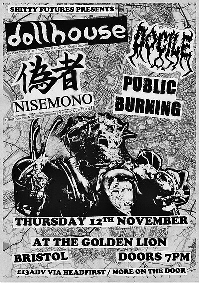 Dollhouse, Nisemono, Docile, & Public Burning at The Golden Lion