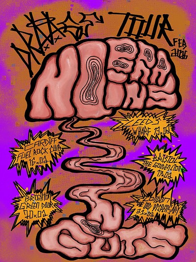 DRAAGS + Scare Bears + Jed And  Microwave at The Golden Lion