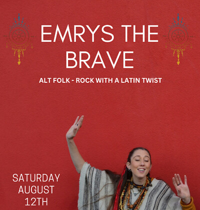 EMRYS THE BRAVE - alt folk/rock with a latin edge at The Golden Lion