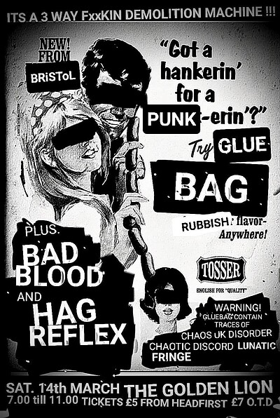Gluebag / Bad Blood / Hag Reflex at The Golden Lion