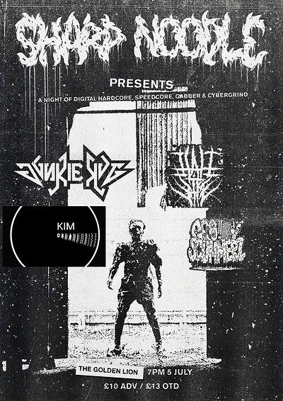 JUNKIE KUT /HATEWIRE /KIM ORGANCHRIST /GROTTY SCUMMERZ at The Golden Lion