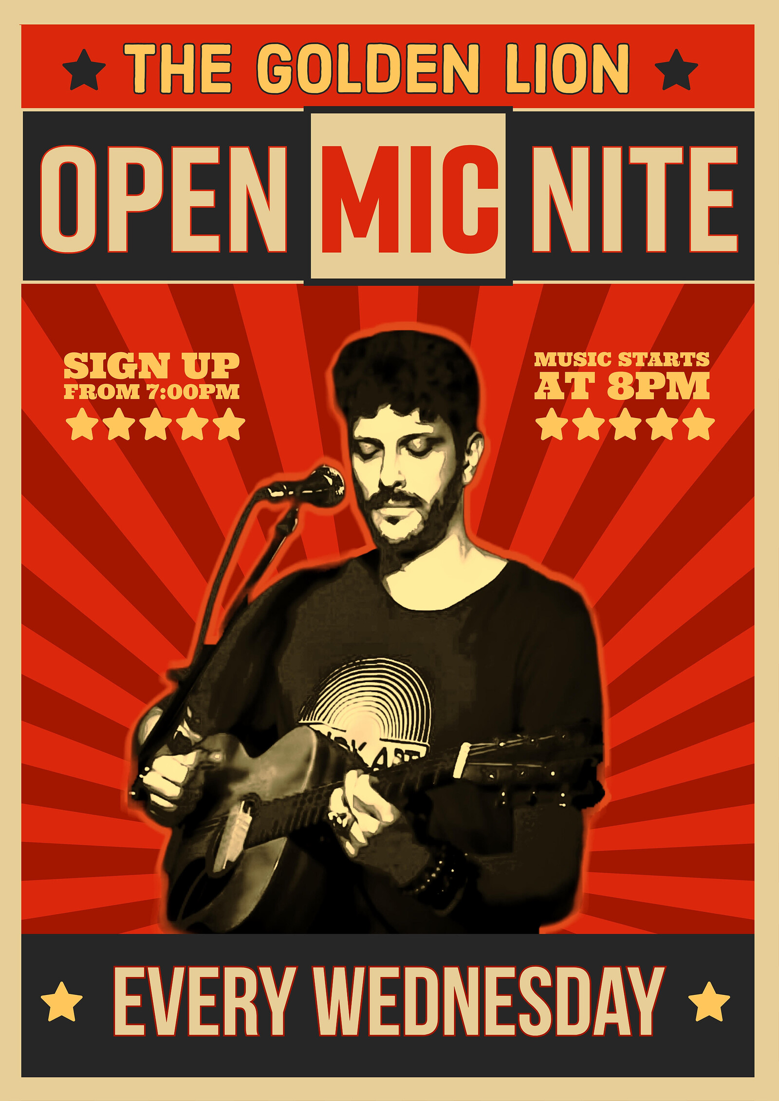 OPEN MIC AT THE GOLDEN LION at The Golden Lion