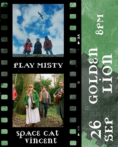 Play Misty and Space Cat Vincent at The Golden Lion