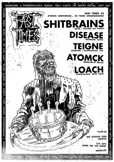 Shitbrains / Disease / Teigne / Atomçk / Loach at The Golden Lion