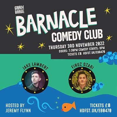 Barnacle Comedy Club Presents Jake Lambert at The Grain Barge