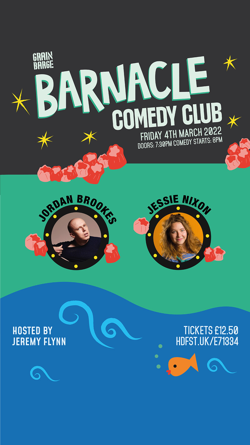 Barnacle Comedy Club at The Grain Barge