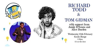 Bubble Comedy presents at The Grain Barge