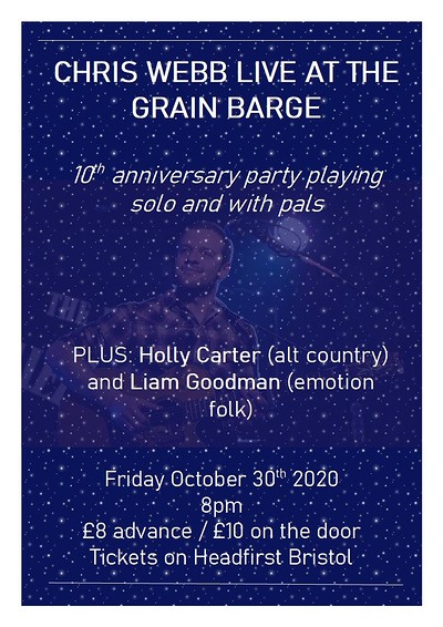 Chris Webb 10th anniversary party at The Grain Barge