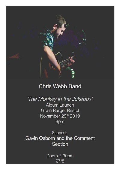 Chris Webb  album launch at The Grain Barge