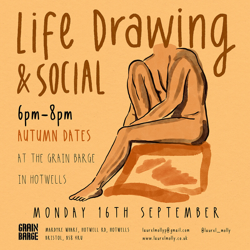 Life Drawing and Social at The Grain Barge
