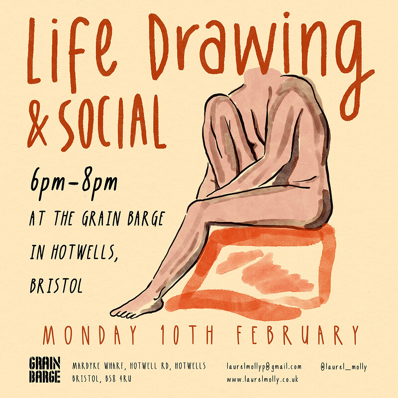Life Drawing and Social at The Grain Barge