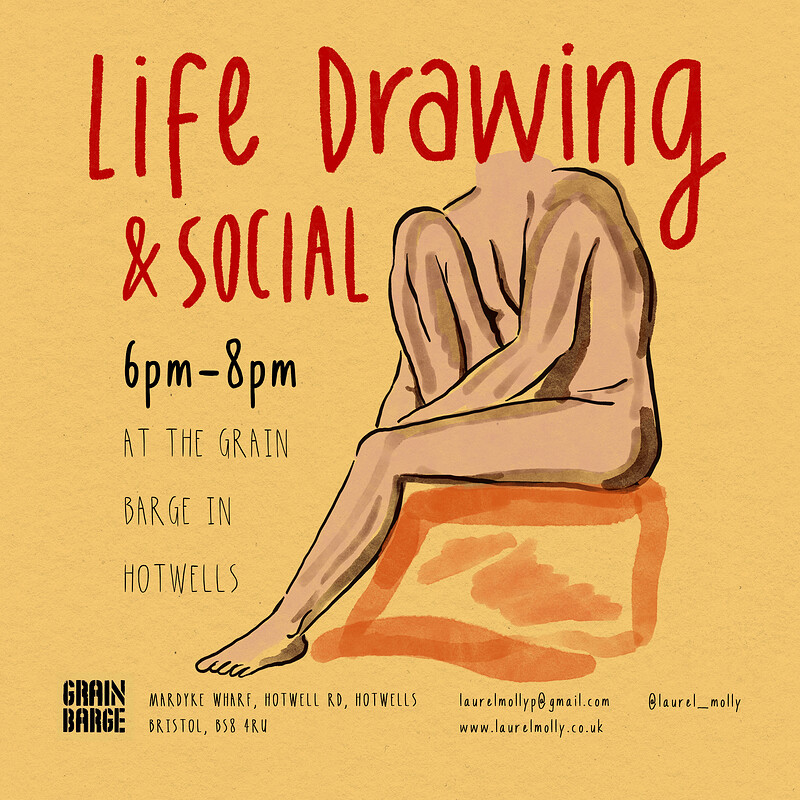 Life Drawing and Social at The Grain Barge