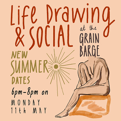 Life Drawing & Social at The Grain Barge