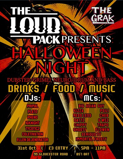 The LoudPack Presents Halloween Night at The Grak