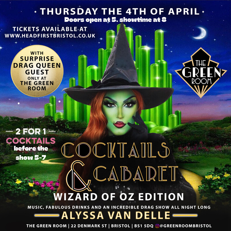 CABARET AND COCKTAILS at THE GREEN ROOM DENMARK STREET