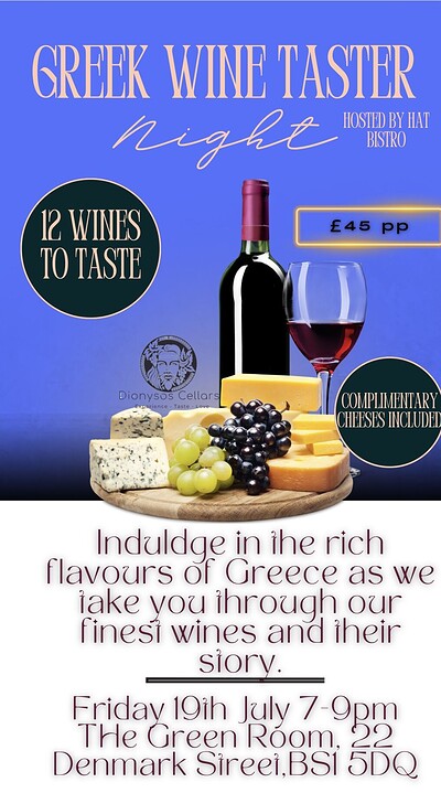Greek Wine Taster Night at The Green Room