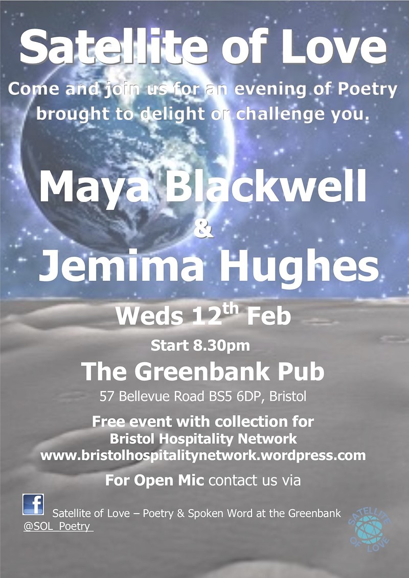 Satellite of Love February Event at The Greenbank Pub, Bellevue Rd. Easton