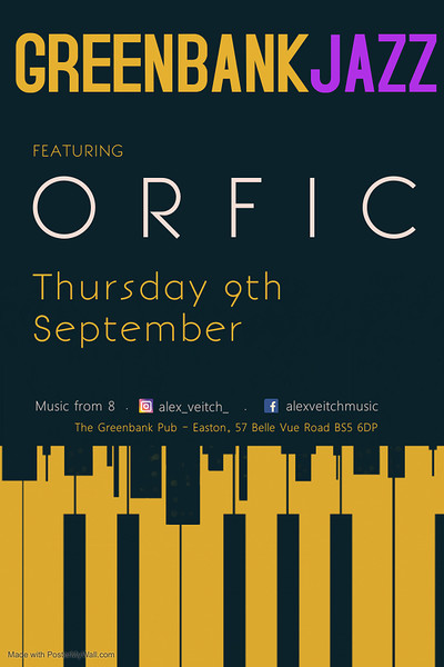 Orfic at The Greenbank at The Greenbank Pub Easton