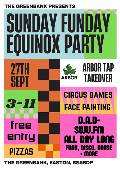 Sunday Funday Equinox Party at The Greenbank
