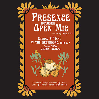 Presence Unplugged Open Mic at The Greyhound Fishponds