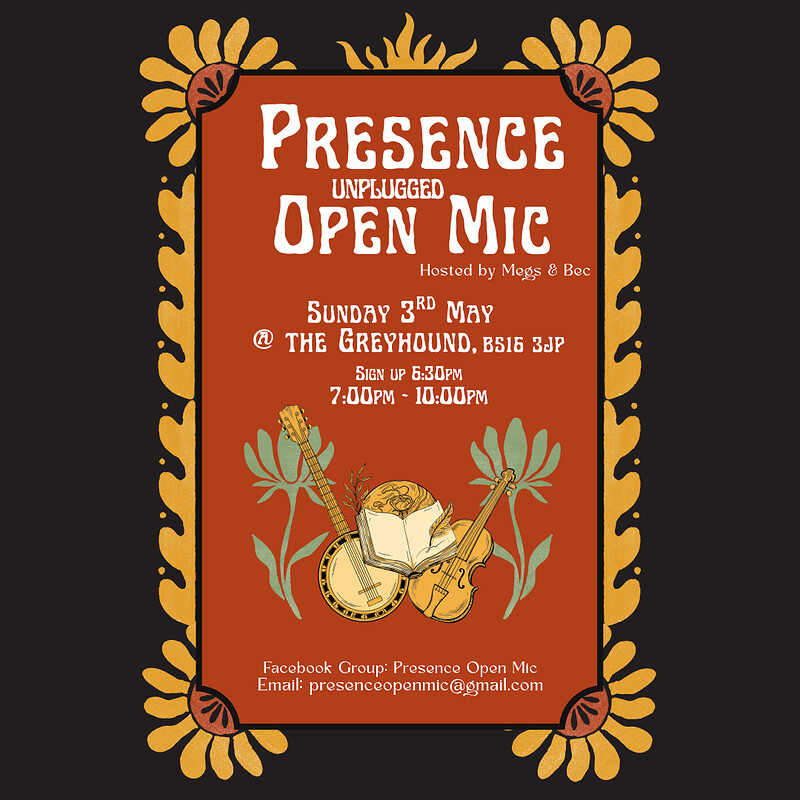 Presence Unplugged Open Mic at The Greyhound Fishponds
